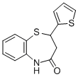 structure of CAS# 5871-68-1, 2-(2-Thienyl)-2,3-Dihydro-1,5-Benzothiazepin-4(5H)-One;2-(2-THIENYL)-2,3-DIHYDRO-1,5-BENZOTHIAZEPIN-4(5H)-ONE