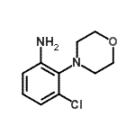 结构式 CAS# 58785-07-2, 3-氯-2-(4-吗啉基)苯胺