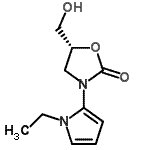 CAS#: 587869-29-2， (5R)-3-(1-Ethyl-1H-Pyrrol-2-Yl)-5-(Hydroxymethyl)-1,3-Oxazolidin-2-One