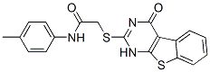 CAS#: 588676-70-4， 2-[(1,4-Dihydro-4-Oxo[1]Benzothieno[2,3-d]Pyrimidin-2-Yl)Thio]-N-(4-Methylphenyl)-Acetamide