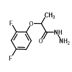 结构式 CAS# 588678-32-4, 2-(2,4-二氟苯氧基)丙酰肼