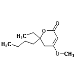 CAS#: 588717-38-8， 6-Butyl-6-Ethyl-4-Methoxy-5,6-Dihydro-2H-Pyran-2-One