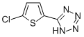 structure of CAS# 58884-89-2, 5-(5-Chloro-2-Thienyl)-1H-Tetrazole;5-(5-CHLORO-2-THIENYL)-1H-TETRAZOLE