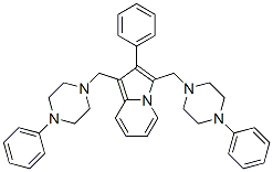 CAS#: 58892-68-5， 1,3-Bis[(4-Phenyl-1-Piperazinyl)Methyl]-2-Phenylindolizine