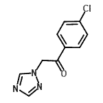 structure of CAS# 58905-19-4, 1-(4-Chlorophenyl)-2-(1H-1,2,4-Triazol-1-Yl)Ethanone;1-(4-chlorophenyl)-2-(1,2,4-triazolyl)ethan-1-one;1-(4-chlorophenyl)-2-(1H-1,2,4-triazol-1-yl)-1-ethanone;1-(4-Chlorophenyl)-2-(1H-1,2,4-triazol-1-yl)-ethanone
