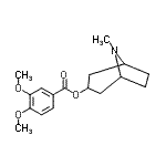 CAS#: 5896-59-3， 8-Methyl-8-Azabicyclo[3.2.1]Oct-3-Yl 3,4-Dimethoxybenzoate