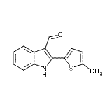 CAS#: 590390-89-9， 2-(5-Methyl-2-Thienyl)-1H-Indole-3-Carbaldehyde