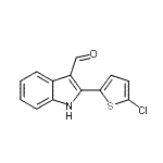 CAS#: 590390-91-3， 2-(5-Chloro-2-Thienyl)-1H-Indole-3-Carbaldehyde