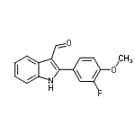 CAS#: 590391-04-1， 2-(3-Fluoro-4-Methoxyphenyl)-1H-Indole-3-Carbaldehyde