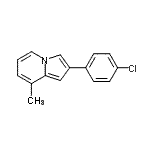 CAS#: 590395-46-3， 2-(4-Chlorophenyl)-8-Methylindolizine