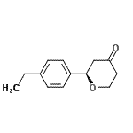 CAS#: 590419-88-8， (2R)-2-(4-Ethylphenyl)Tetrahydro-4H-Pyran-4-One