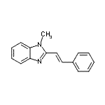 CAS#: 59066-63-6， 1-Methyl-2-[(E)-2-Phenylvinyl]-1H-Benzimidazole