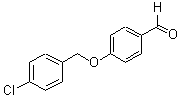 结构式 CAS# 59067-46-8, 4-[(4-氯苯基)甲氧基]-苯甲醛