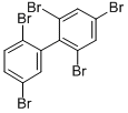 structure of CAS# 59080-39-6, 2,2',4,5',6-Pentabromobiphenyl;2,2',4,5',6-Pentabromo-1,1'-Biphenyl;Biphenyl, 2,2',4,5',6-Pentabromo-