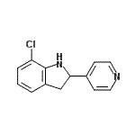 CAS#: 591758-88-2， 7-Chloro-2-(4-Pyridinyl)Indoline