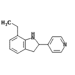CAS#: 591767-36-1， 7-Ethyl-2-(4-Pyridinyl)Indoline