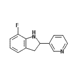 CAS#: 592465-99-1， 7-Fluoro-2-(3-Pyridinyl)Indoline