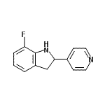 CAS#: 592466-00-7， 7-Fluoro-2-(4-Pyridinyl)Indoline