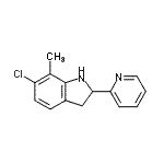 CAS#: 593233-49-9， 6-Chloro-7-Methyl-2-(2-Pyridinyl)Indoline