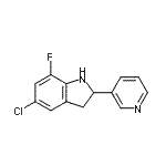 CAS#: 593234-02-7， 5-Chloro-7-Fluoro-2-(3-Pyridinyl)Indoline