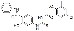 CAS#: 593238-75-6， N-[[[4-(2-Benzoxazolyl)-3-Hydroxyphenyl]Amino]Thioxomethyl]-2-(4-Chloro-2-Methylphenoxy)-Acetamide
