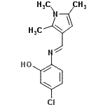 CAS#: 593272-56-1， 5-Chloro-2-{(E)-[(1,2,5-Trimethyl-1H-Pyrrol-3-Yl)Methylene]Amino}Phenol