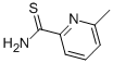 structure of CAS# 5933-30-2, 6-Methylpyridine-2-Thiocarboxamide;6-Methyl-2-Pyridinecarbothioamide;6-Methylthiopicolinamide;Nsc524474