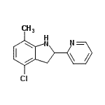 CAS#: 594820-93-6， 4-Chloro-7-Methyl-2-(2-Pyridinyl)Indoline