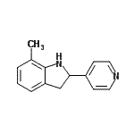 CAS#: 595547-36-7， 7-Methyl-2-(4-Pyridinyl)Indoline
