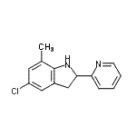 CAS#: 595549-19-2， 5-Chloro-7-Methyl-2-(2-Pyridinyl)Indoline