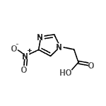 structure of CAS# 59566-52-8, (4-Nitro-1H-Imidazol-1-Yl)Acetic Acid;(4-Nitro-imidazol-1-yl)-acetic acid;2-(4-nitro-1H-1-imidazolyl)acetic acid;2-(4-nitroimidazolyl)acetic acid