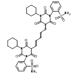CAS#: 59651-54-6， 2-[3-Cyclohexyl-5-{5-[1-Cyclohexyl-2,4,6-Trioxo-3-(2-Sulfamoylphenyl)Dihydro-5(2H,4H)-Pyrimidinylidene]-1,3-Pentadien-1-Yl}-2,4,6-Trioxotetrahydro-1(2H)-Pyrimidinyl]Benzenesulfonamide