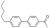 structure of CAS# 59662-38-3, 4-Acetyl-4'-n-Pentylbiphenyl;4-ACETYL-4'-N-PENTYLBIPHENYL
