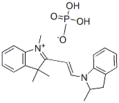 CAS#: 59737-18-7， 2-[2-(2,3-Dihydro-2-Methyl-1H-Indol-1-Yl)Vinyl]-1,3,3-Trimethyl-3H-Indolium Dihydrogen Phosphate