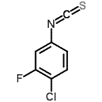 结构式 CAS# 597545-17-0, 1-氯-2-氟-4-异硫氰酸基苯
