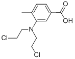 CAS 登录号：5977-35-5， 3-[N,N'-二(2-氯乙基)氨基]-4-甲基苯甲酸