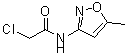 结构式 CAS# 59826-53-8, 2-氯-N-(5-甲基-1,2-恶唑-3-基)乙酰胺