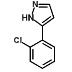 结构式 CAS# 59843-55-9, 5-(2-氯苯基)-1H-吡唑