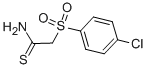 structure of CAS# 59865-87-1, 2-[(4-Chlorophenyl)Sulfonyl]Ethanethioamide;2-[(4-Chlorophenyl)Sulfonyl]Thioacetamide, 97%;2-[(4-Chlorophenyl)Sulphonyl]Ethanethioamide;2-[(4-CHLOROPHENYL)SULFONYL]ETHANETHIOAMIDE