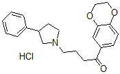 CAS#: 59939-57-0， 1-(2,3-Dihydro-1,4-benzodioxin- 6-yl)-4-(3-phenyl-1-pyrrolidinyl)-1-Butanone hydrochloride