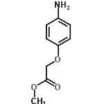 structure of CAS# 59954-04-0, Methyl (4-Aminophenoxy)Acetate;(4-Aminophenoxy)acetic acid, methyl ester;methyl (4-aminophenoxy)acetate;methyl 2-(4-aminophenoxy)acetate