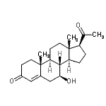 CAS#: 600-81-7， (7beta)-7-Hydroxypregn-4-Ene-3,20-Dione