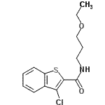 CAS#: 600122-41-6， 3-Chloro-N-(3-ethoxypropyl)-1-benzothiophene-2-carboxamide
