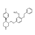 CAS#: 600135-89-5， (3S,4R)-3-{[4-(Benzyloxy)-3-methoxyphenoxy]methyl}-4-(4-fluorophenyl)piperidine