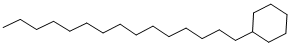 structure of CAS# 6006-95-7, n-Pentadecylcyclohexane;1-Cyclohexylpentadecane;Cyclohexane, Pentadecyl-