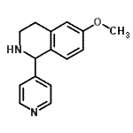CAS#: 600647-43-6， 6-Methoxy-1-(4-pyridinyl)-1,2,3,4-tetrahydroisoquinoline