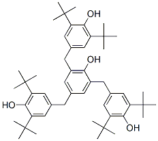 CAS 登录号：6010-34-0， 2,4,6-三-(3,5-二-叔-丁基-4-羟基苄基)苯酚