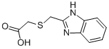 structure of CAS# 6017-11-4, [(1H-Benzimidazol-2-Ylmethyl)Thio]Acetic Acid