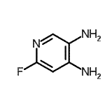 结构式 CAS# 60186-24-5, 6-氟-3,4-吡啶二胺