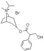 CAS#: 60205-81-4， 3-(3-Hydroxy-1-Oxo-2-Phenylpropoxy)-8-Methyl-8-(1-Methylethyl)-(3-Endo,8-Syn)-8-Azoniabicyclo[3.2.1]Octane